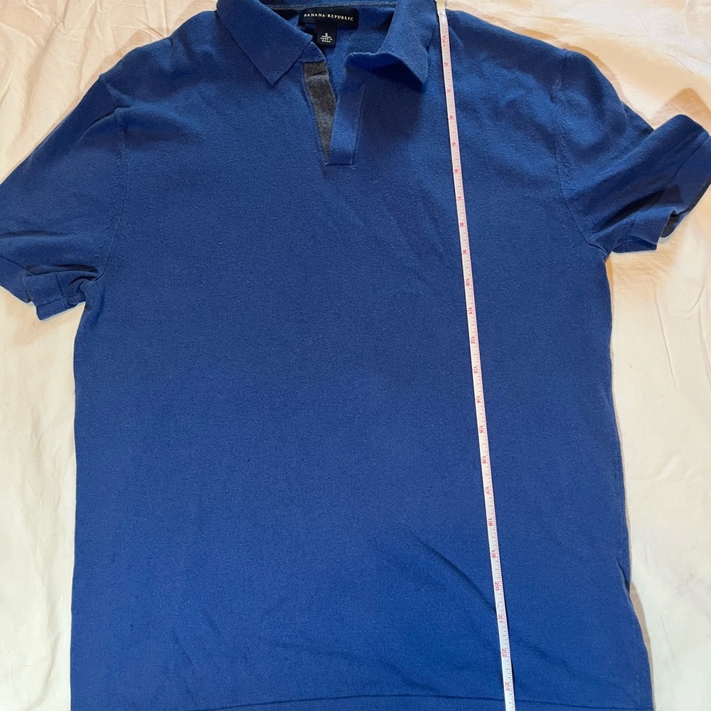 Banana Republic Classic Blue Polo Shirt